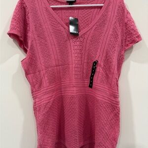 Torrid Rose Lace V-Neck Thin Sweater